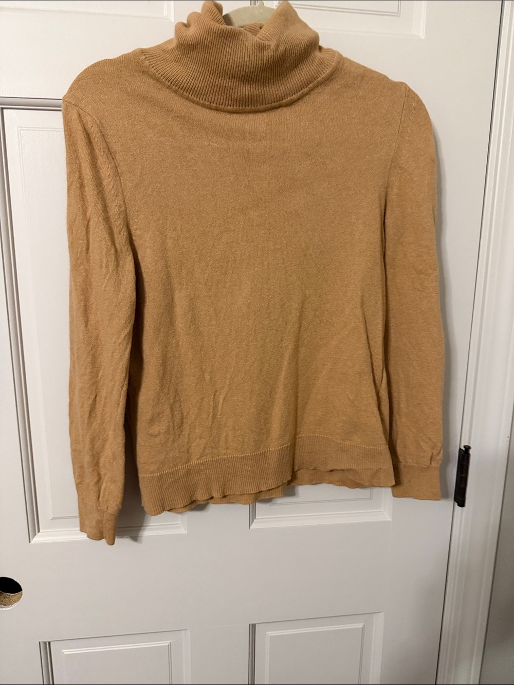 Women’s Barbour Camel Turtleneck Sweater - size US 6